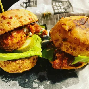Spicy Fried Chicken Sliders