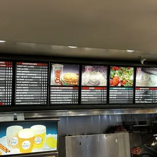 Menu with updated prices  2022 November