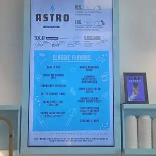 the menu