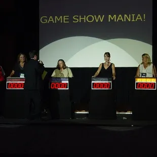 TV-style game shows with professional, debonair hosts!