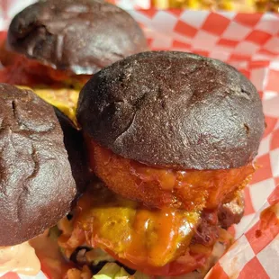 a close up of a sandwich