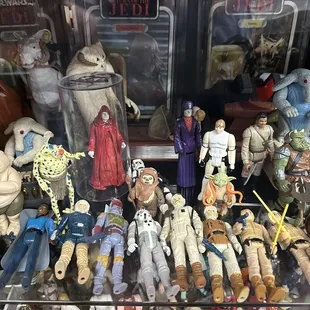 Star Wars action figures.