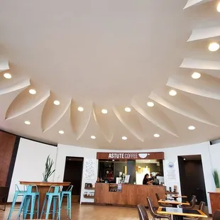 the interior of a coffeehouse