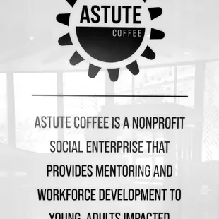 a sign on the door of a coffee shop