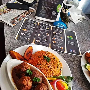 plates of food on a table
