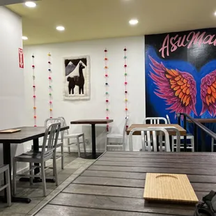 Interior of restaurant