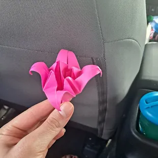 Origami flower