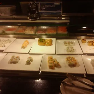 a variety of sushi