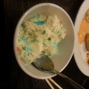 Birthday cake ice cream, yum!