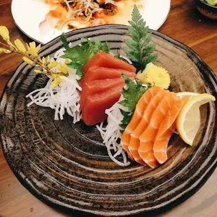Tuna &amp; Salmon sashimi