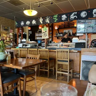 the interior of a restaurant