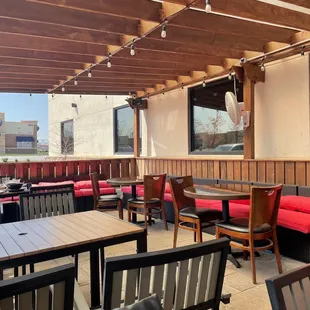 Outdoor seating patio