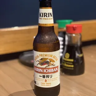a bottle of beer