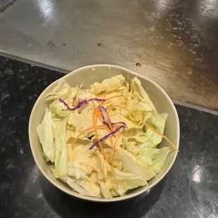 Ginger salad not bad