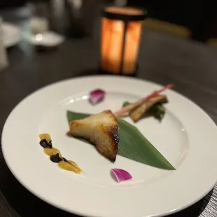 Kaiseki - cooked fish with miso course