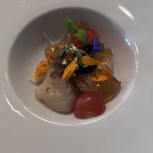 First course from the kaiseki menu