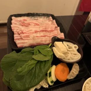 Premium pork belly set