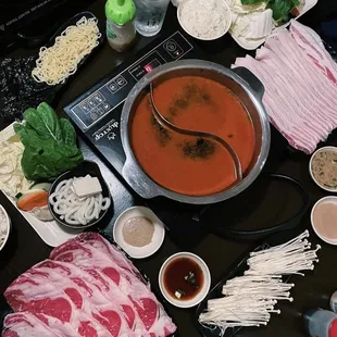 Spicy Sukiyaki Shabu Shabu