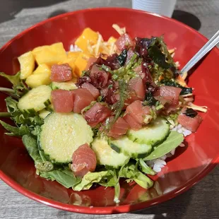 Build your own poke bowl. All GF!