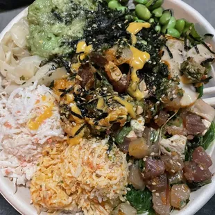 Build your own poke bowl