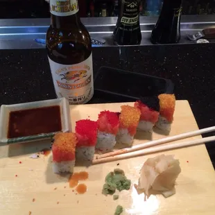 The American Dream sushi roll rocks.