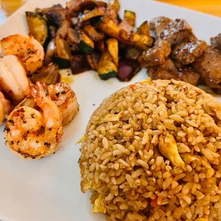 Hibachi Steak and Shrimp for lunch.