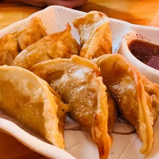 Fried Pork Gyoza.