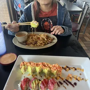 Sushi and Asuka Noodles Hibachi