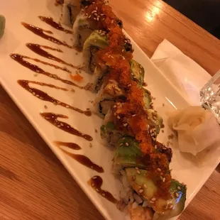 Dragon Roll, looks amazing.