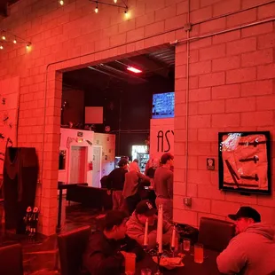 View into the bar &amp; taps