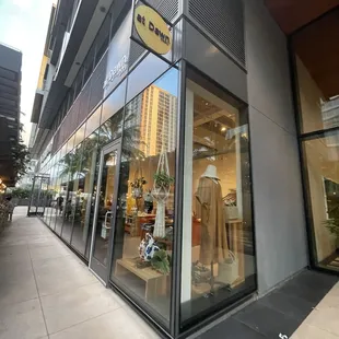 Outside storefront