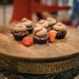 Mini "death by chocolate" cheesecake