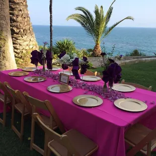 Ocean view wedding in Malibu