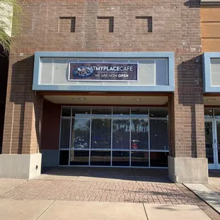 Outside store front.