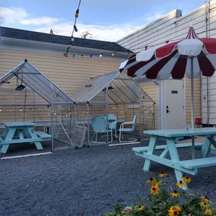 Little greenhouses you can sit in.