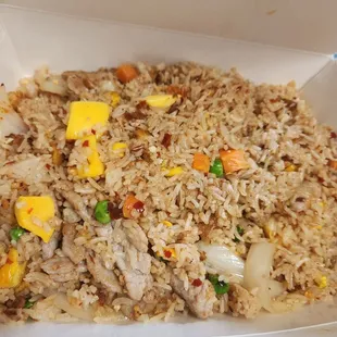 40. Mango Fried Rice (pork and 4 stars).