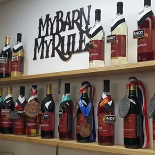 Award winning wines.  My husband loves dry wines and I love sweet wines.  We both found new favorites.