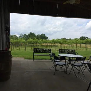 outside
