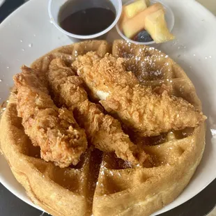 Chicken &amp; Waffles - not bad