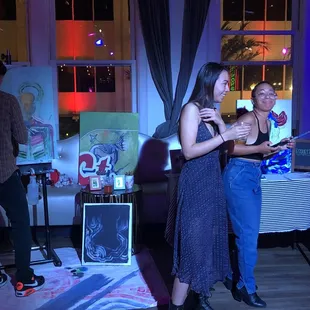 Some of the features artist of the night