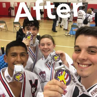 3rd place for 1st team sparring competition at the ATA Regional Tournament!