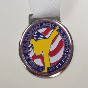 Team sparring medal from the team sparring competition last week. Congratulations to our awesome team sparring members.