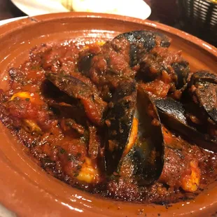 Seafood tagine! Shrimp and mussels!