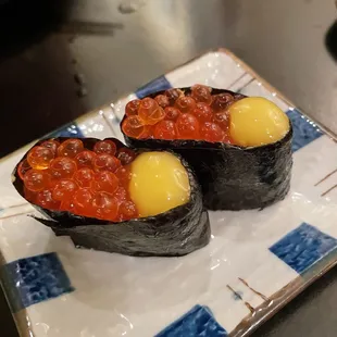 Ikura &amp; quail egg