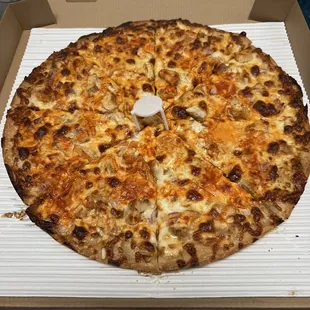 a pizza in a box