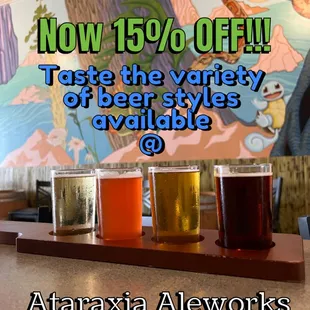 Check out our new taster deal EVERY DAY!!!