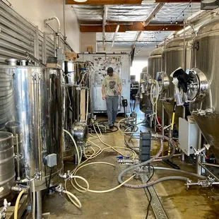 Our Brew Master and Co-Owner in his natural element