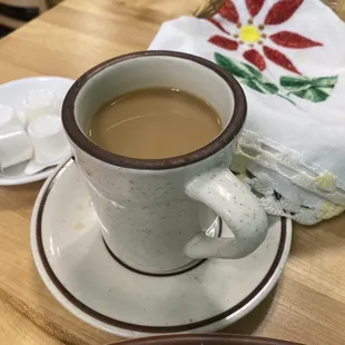 a cup of coffee