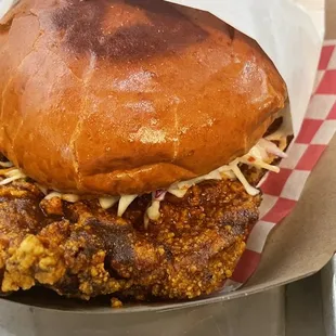 Hot chicken sandwich