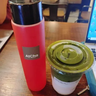 Matcha Rose Latte